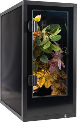 Pangea PVC Enclosure Gecko Terrarium, Black