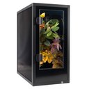 Pangea PVC Enclosure Gecko Terrarium, Black, Small