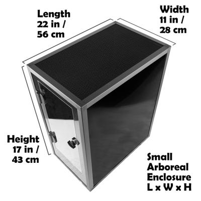 Show full view: Pangea PVC Enclosure Gecko Terrarium, Black, Small slide 2 of 10