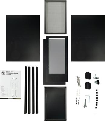 Pangea PVC Enclosure Gecko Terrarium, Black