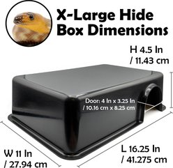 Pangea Reptile Hide Box, Black, X-Large slide 2 of 2