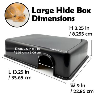 Show full view: Pangea Reptile Hide Box, Black, Large slide 2 of 3