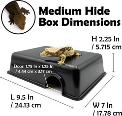 Pangea Reptile Hide Box, Black, Medium slide 2 of 2