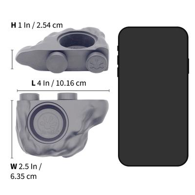 Show full view: Pangea Magnetic Silicone Gecko Eco Food Ledge, 0.5-oz, Gray slide 2 of 3