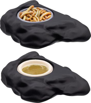 Show full view: Pangea Magnetic Silicone Gecko Eco Food Ledge, 0.5-oz, Black slide 3 of 3