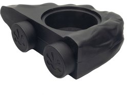 Pangea Magnetic Silicone Gecko Eco Food Ledge, 0.5-oz, Black