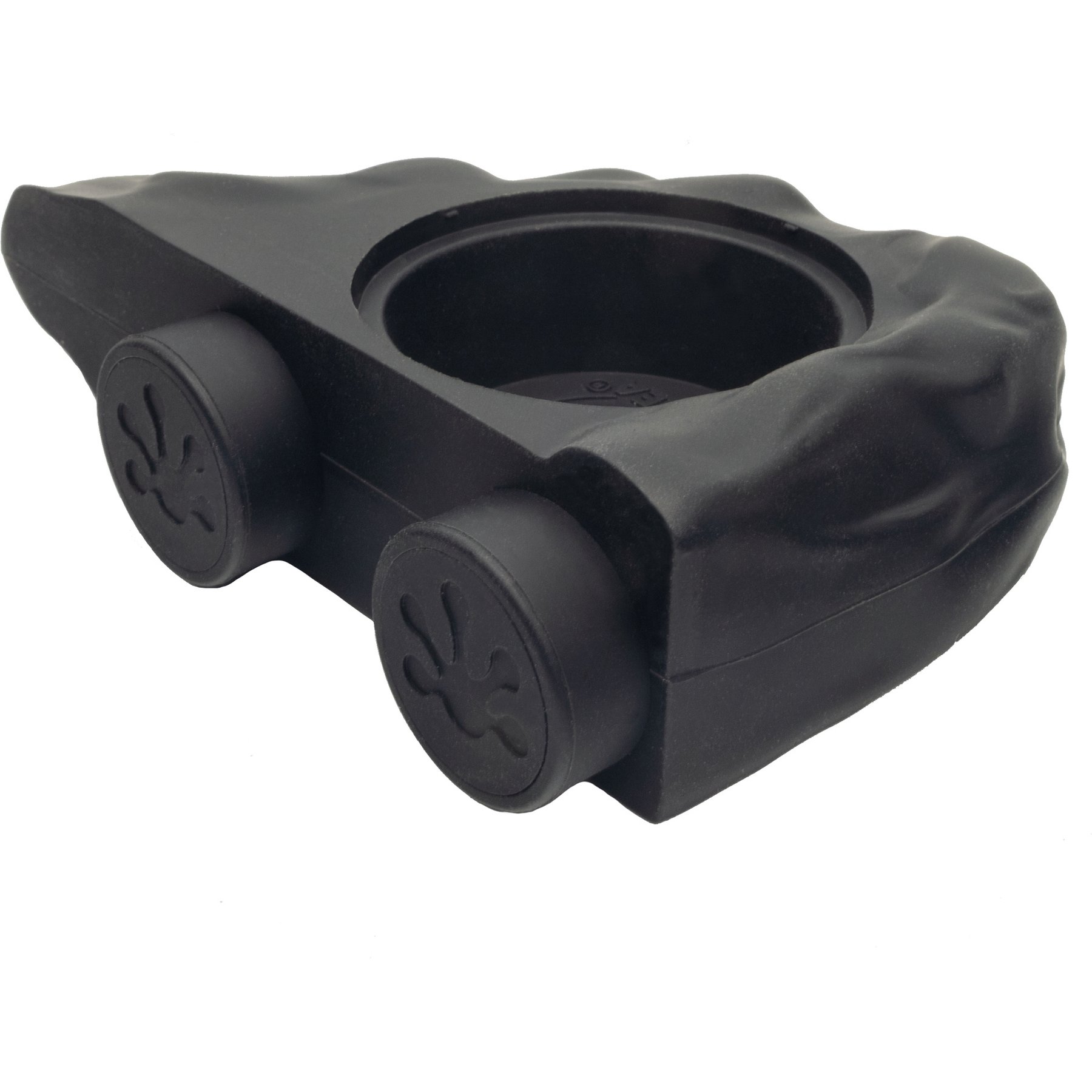 Pangea Magnetic Silicone Gecko Eco Food Ledge, 0.5-oz, Black