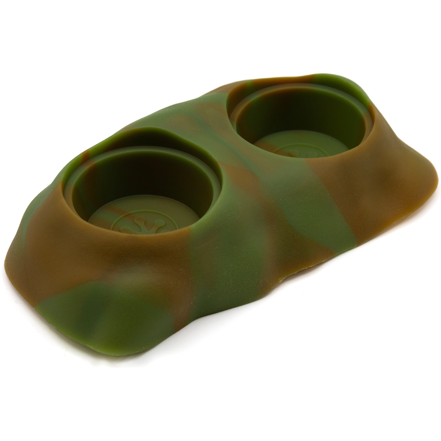 Pangea Ground Silicone Gecko Eco Dish Food Ledge, 0.5-oz, Mossy Pine