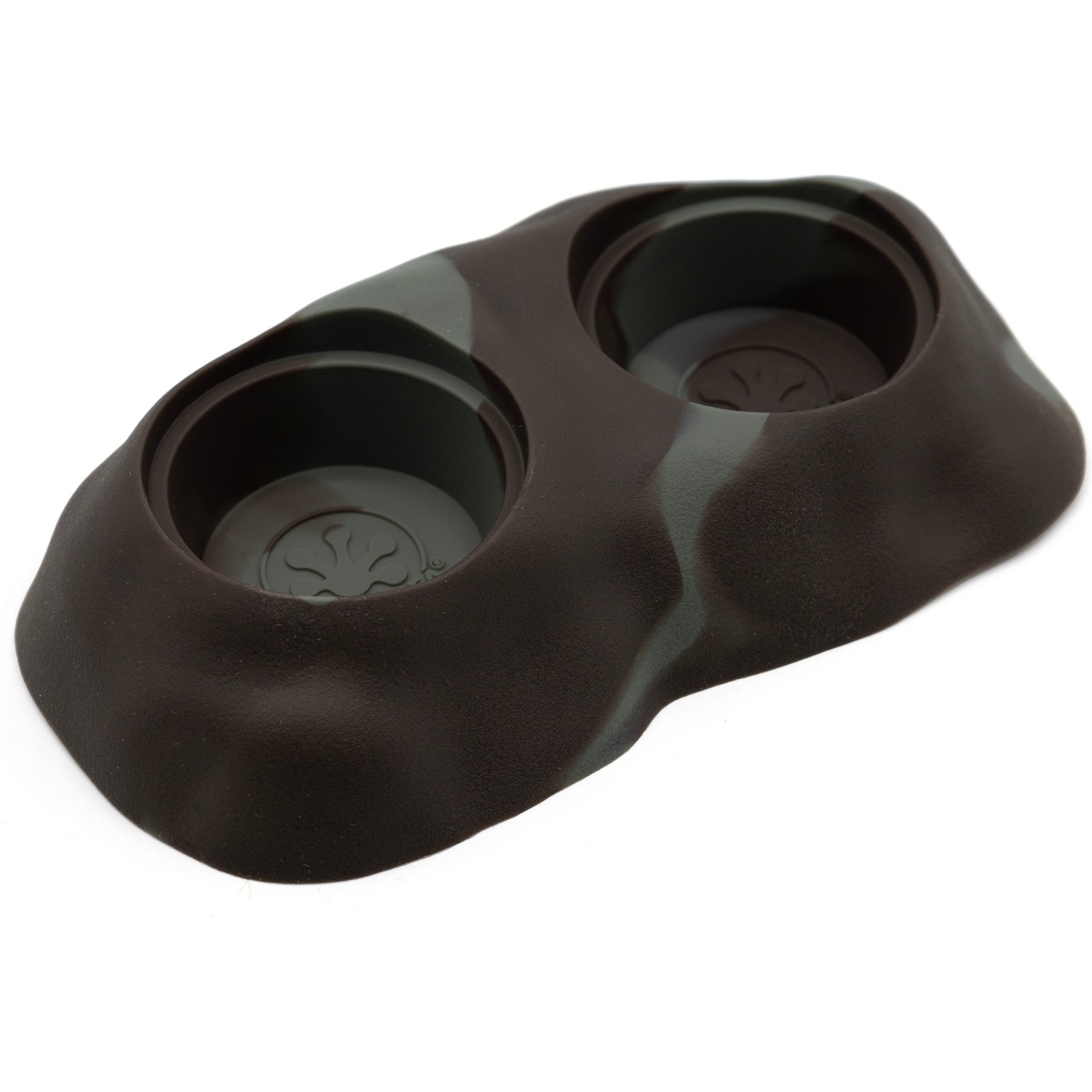 Pangea Ground Silicone Gecko Eco Dish Food Ledge, 0.5-oz, Gray Marble