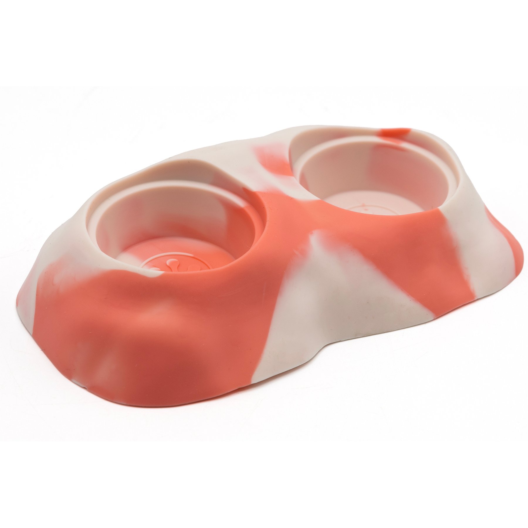 Pangea Ground Silicone Gecko Eco Dish Food Ledge, 0.5-oz, Pink Marble