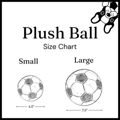 Show full view: Floofball ChewSA Plush Soccer Ball Dog Toy, Blue, 7.5-in slide 6 of 7