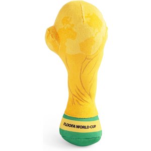 Floofball Floofa World Cup Trophy, Yellow, 8 x 3-in