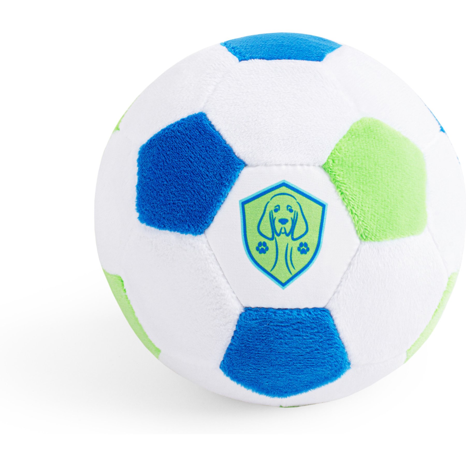 Floofball Seattle Hounders Plush Soccer Ball Dog Toy, Green, 5-in