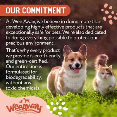Show full view: Wee Away X2 Concentrated Urine Stain & Odor Remover Citrus Scented Bio-Enzymatic Cleaner for Dogs, 16-fl oz spray slide 6 of 8