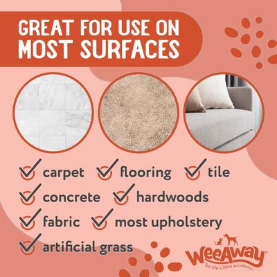 Show full view: Wee Away X2 Concentrated Urine Stain & Odor Remover Citrus Scented Bio-Enzymatic Cleaner for Dogs, 16-fl oz spray slide 3 of 8