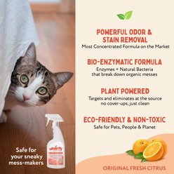 Wee Away X2 Concentrated Urine Stain & Odor Remover Citrus Scented Bio-Enzymatic Cleaner for Cats, 16-fl oz spray slide 2 of 9