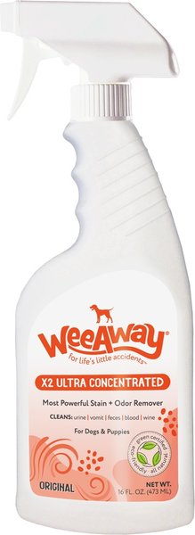 Show full view: Wee Away X2 Concentrated Urine Stain & Odor Remover Citrus Scented Bio-Enzymatic Cleaner for Dogs, 16-fl oz spray slide 1 of 7