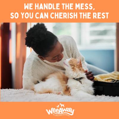 Show full view: Wee Away X2 Concentrated Urine Stain & Odor Remover Citrus Scented Bio-Enzymatic Cleaner for Cats, 16-fl oz spray slide 4 of 9