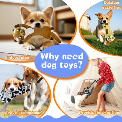 Show full view: FUUFOME Plush Squeaky Dog Toys, 5 count slide 5 of 7