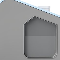 Yitahome Enclosed Clumping Cat Litter Box with Mat & Scoop, Blue, X-Large: 17.3 x 15.7 x 17.7-in slide 2 of 9