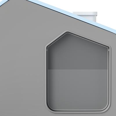 Show full view: Yitahome Enclosed Clumping Cat Litter Box with Mat & Scoop, Blue, X-Large: 17.3 x 15.7 x 17.7-in slide 9 of 9