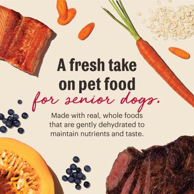 Show full view: The Honest Kitchen Human Grade Wholemade Whole Grain Beef, Oat & Salmon Dehydrated Senior Dog Food, 7-lb bag slide 5 of 10