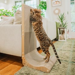 Necoichi Premium Comfort Cat Scratcher Wall, Oak/Brown, Large slide 1 of 6