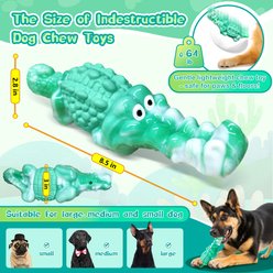 FUUFOME Alligator Dog Chew Toy, Green slide 2 of 7