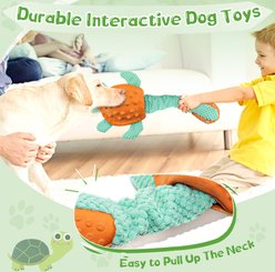 FUUFOME Turtle Plush Dog Toy, Green slide 2 of 6