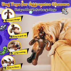 FUUFOME Alien Chew Dog Toy, Brown slide 2 of 7