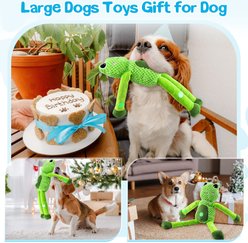 FUUFOME Frog Plush Dog Toy, Green slide 2 of 8