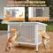 Show in main carousel: Petscosset Insulated Outdoor Wooden Cat House with Escape Door, Gray, 34-in slide 6 of 12