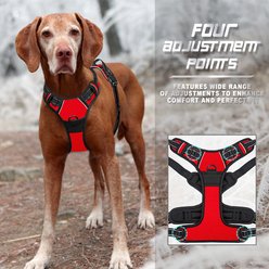 BARKBAY Front Clip Reflective No Pull Dog Harness, Red, X-Large: 30 to 38-in chest slide 2 of 9
