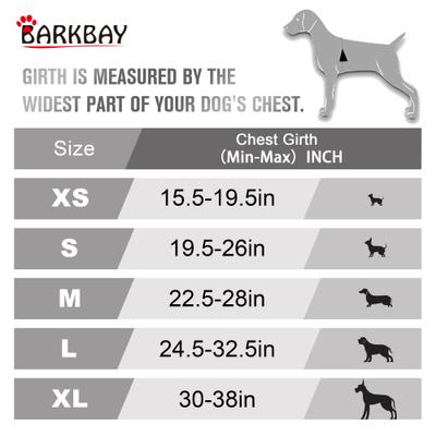 Show full view: BARKBAY Front Clip Reflective No Pull Dog Harness, Red, X-Large: 30 to 38-in chest slide 4 of 12