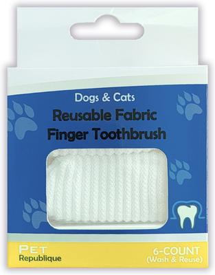 Show full view: Pet Republique Soft Fabric Finger Toothbrush for Dogs, Cats, & Small Pets, 6 count slide 6 of 7