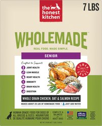 The Honest Kitchen Human Grade Wholemade Whole Grain Chicken, Oat & Salmon Dehydrated Senior Dog Food, 7-lb bag