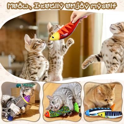 Show full view: FUUFOME Crinkle Plush Cat Toys with Catnip, 5 count slide 6 of 8