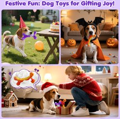 FUUFOME Bone Shaped Dog Chew Toys, 2 count slide 2 of 7