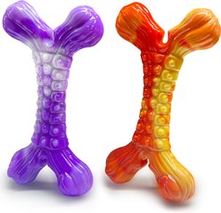 FUUFOME Bone Shaped Dog Chew Toys, 2 count