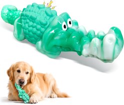 FUUFOME Alligator Dog Chew Toy, Green