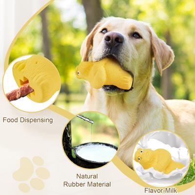 Show full view: FUUFOME Bear Treat-Dispensing Dog Toy, Yellow slide 3 of 6