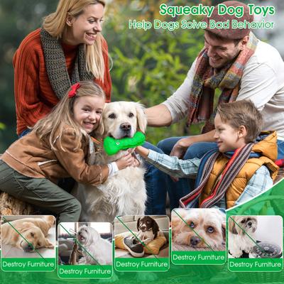 Show full view: FUUFOME Textured Chew Dog Toy, Green slide 4 of 8