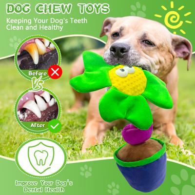 Show full view: FUUFOME Sunflower Plush Dog Toy slide 5 of 8