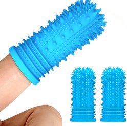 Pet Republique 360-Degree Finger Toothbrush for Dogs & Cats, 3 count