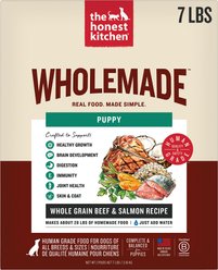 The Honest Kitchen Human Grade Wholemade Whole Grain Beef & Salmon Dehydrated Puppy Dog Food, 7-lb bag