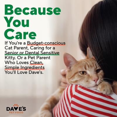 Show full view: Dave's Pet Food Naturally Healthy Chicken Dinner Formula Pate Grain-Free Canned Wet Cat Food, 22-oz can, case of 12 slide 9 of 12