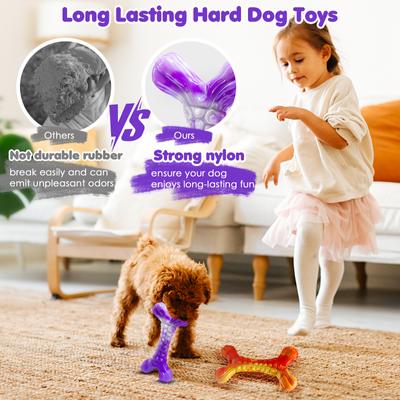 Show full view: FUUFOME Bone Shaped Dog Chew Toys, 2 count slide 6 of 8