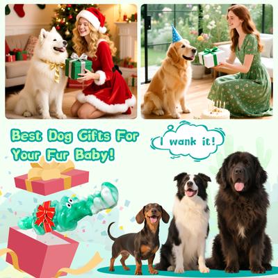 Show full view: FUUFOME Alligator Dog Chew Toy, Green slide 7 of 8