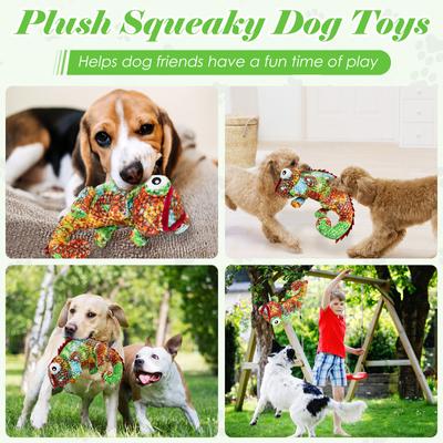 Show full view: FUUFOME Multi Squeaker Cartoon Plush Dog Toy slide 6 of 7