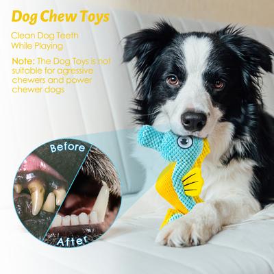 Show full view: FUUFOME Cartoon Plush Dog Toy, Blue slide 4 of 8